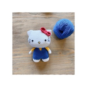 Kitty - Πλεκτή Γατούλα 17cm - crochet, λούτρινα, δώρα γενεθλίων, amigurumi, δώρο γέννησης - 4