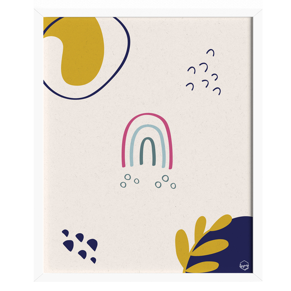Ξύλινο καδράκι "Ανοιξη" με αφηρημένα σχήματα-σχέδιο3|21x30εκ|Διακόσμηση Σπιτιού - πίνακες & κάδρα, διακόσμηση, δώρα για παιδιά, για παιδιά, διακόσμηση σαλονιού