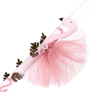Λαμπάδα Flamingo - κορίτσι, λαμπάδες, flamingos, για παιδιά