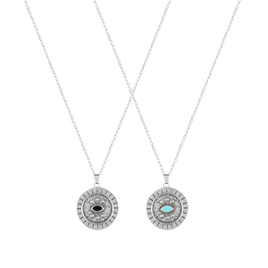 Κολιέ Επάργυρο "Boho Sun" - charms, ασήμι 925, επάργυρα, κοντά, boho