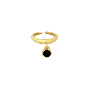 Δαχτυλίδι Αυξομειούμενο "Golden Drops" - επιχρυσωμένα, ορείχαλκος, μικρά, boho, αυξομειούμενα - 5