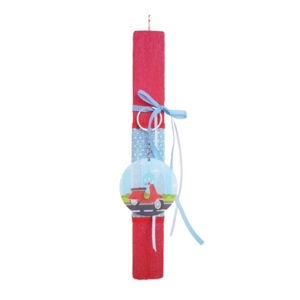 Πασχαλινή Αρωματική Κόκκινη Λαμπάδα Μπρελόκ Βέσπα Unisex 30cm - αγόρι, λαμπάδες, για παιδιά, για ενήλικες, για εφήβους