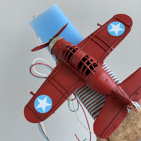 Αρωματική λαμπαδα με αεροπλάνο μινιατούρα - αγόρι, λαμπάδες - 4
