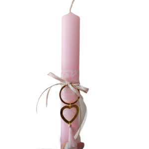 Αρωματική λαμπάδα καρδιά ροζ - λαμπάδες, για εφήβους, για ενήλικες, κορίτσι, καρδιά