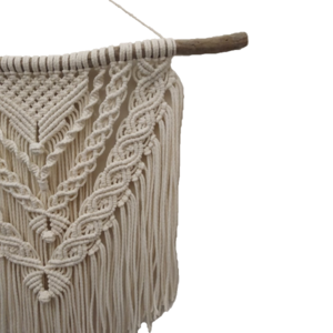 Macrame boho διακοσμητικό τοίχου με χειροποίητες "αλυσίδες" - μακραμέ, διακοσμητικά - 3