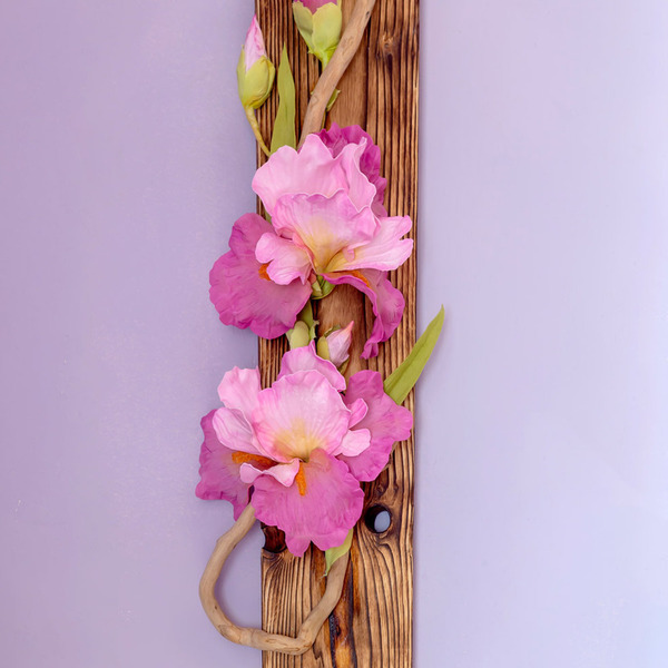 Διακόσμηση τοίχου με τις ίριδες - λουλούδια, διακόσμηση, διακοσμητικά - 2