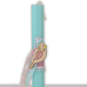 Αρωματική λαμπάδα "Little Bird" βεραμάν 20cm - κορίτσι, λαμπάδες, romantic, για ενήλικες, για εφήβους - 2