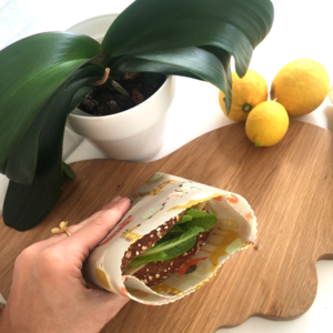 Κερομάντηλο- Beeswax Wrap Kid Σετ 2 τμχ - ύφασμα, οργάνωση & αποθήκευση, δώρα για παιδιά, μελισσοκέρι - 3
