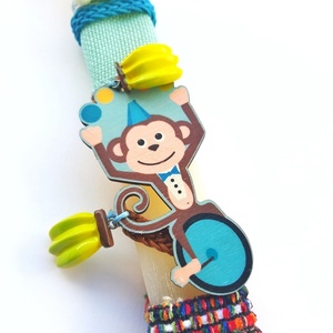 Λαμπάδα με θέμα την "μαϊμού " - αγόρι, λαμπάδες, για παιδιά, για εφήβους, ήρωες κινουμένων σχεδίων