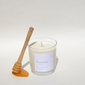 ἄνασσα - Milk & Honey | Κερί σόγιας 245g - αρωματικά κεριά, φυτικό κερί, κερί σόγιας, vegan friendly - 3