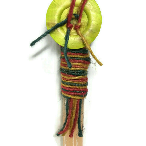 Χειροποίητη αρωματική λαμπάδα με ξύλινο κουμπί - λαμπάδες, για ενήλικες, για εφήβους - 4