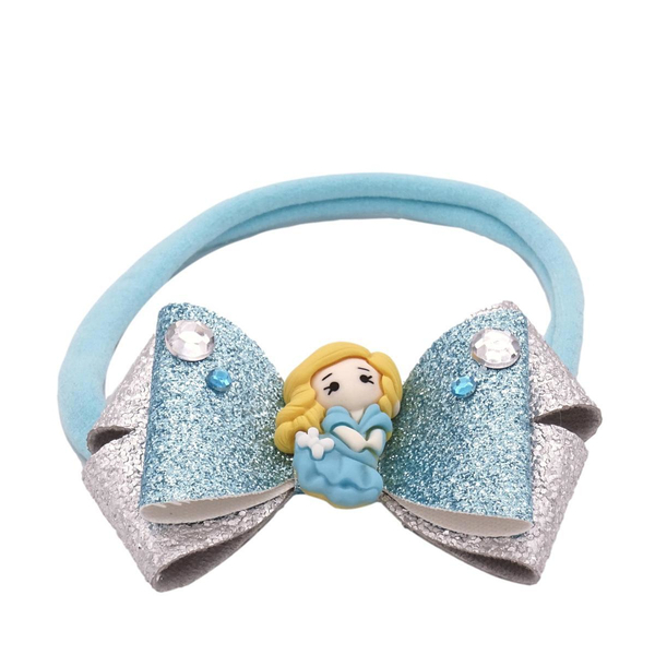 Παιδική Κορδέλα με Φιόγκο Πριγκίπισσα Γαλάζιο 7x5 - κορίτσι, αξεσουάρ μαλλιών, ήρωες κινουμένων σχεδίων, headbands