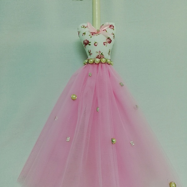 Λαμπάδα. Φορεματάκι με φλοραλ μπούστο - κορίτσι, λαμπάδες - 2