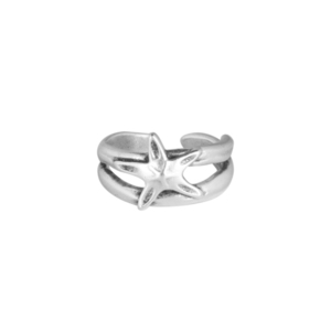 Δαχτυλίδι Αυξομειούμενο "Starfish" - επιχρυσωμένα, επάργυρα, μικρά, boho, αυξομειούμενα - 3