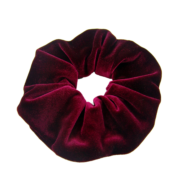 Scrunchie velvet red - ύφασμα, λαστιχάκια μαλλιών