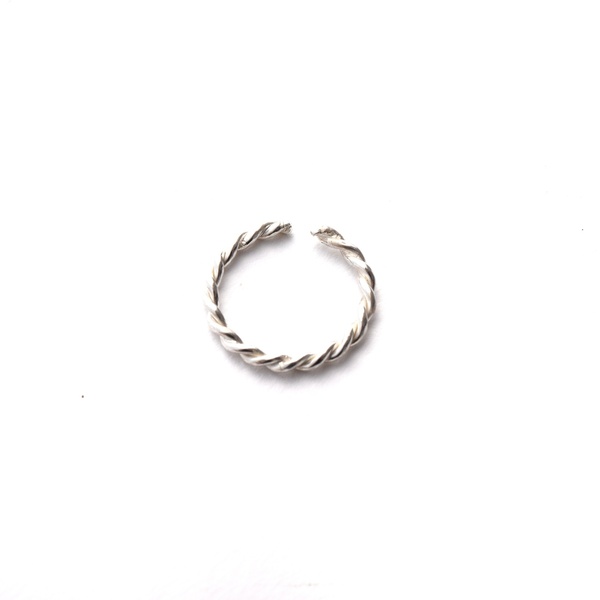 Δαχτυλίδι ασημένιο twisted wire - ασήμι 925, minimal, βεράκια, διαχρονικό, αυξομειούμενα - 2