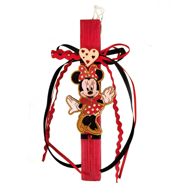 Λαμπαδάκι "Κόκκινο ποντικάκι"(22cm) - κορίτσι, λαμπάδες, για παιδιά, ήρωες κινουμένων σχεδίων