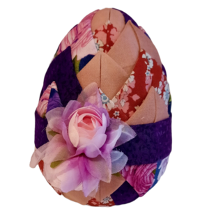 Διακοσμητικό Πασχαλινό αυγό σε αποχρώσεις του ροζ με μωβ, με ύψος 12cm - διακοσμητικά, πασχαλινά αυγά διακοσμητικά, πασχαλινή διακόσμηση, πασχαλινά δώρα