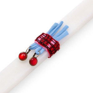 Λαμπάδα μπόχο με κόκκινα σκουλαρίκια - κορίτσι, λαμπάδες, καθημερινό, για ενήλικες, για εφήβους