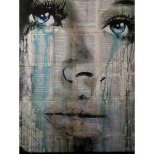 Πίνακας Σε Καμβά "Το Κορίτσι Με Τα Μπλε Μάτια" - πίνακες & κάδρα, καμβάς, ντεκουπάζ, πίνακες ζωγραφικής