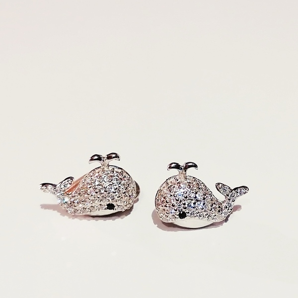 Tiny cute earrings - ασήμι, καρφωτά, μικρά - 2