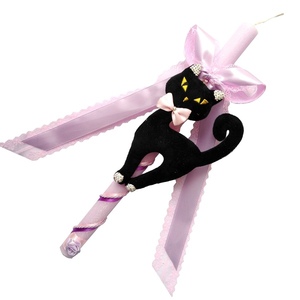 Λαμπάδα με flirty cat για κορίτσι 38cm - κορίτσι, λαμπάδες, γατούλα, για παιδιά, για εφήβους