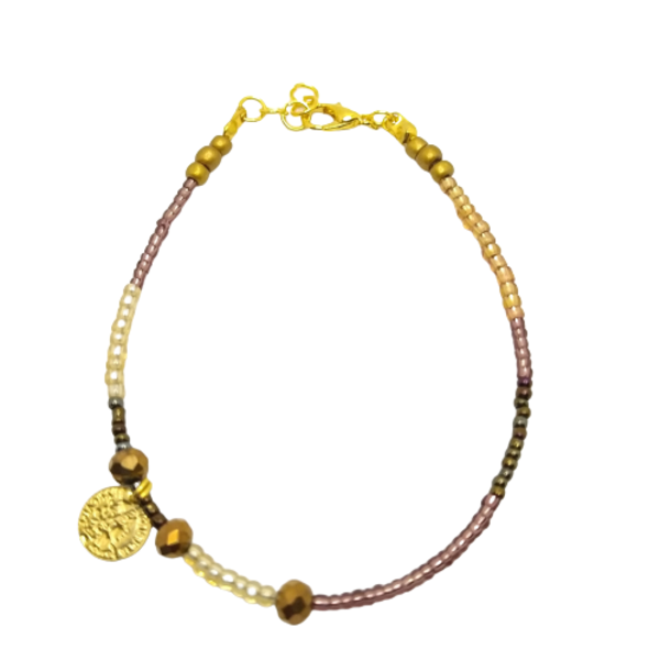 Beads bracelet - μάτι, χάντρες, χεριού, αυξομειούμενα - 4