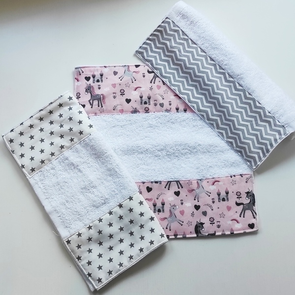 Σετ 3 πετσέτες για κοριτσάκι - βαμβάκι, κορίτσι, δώρο, πετσέτες