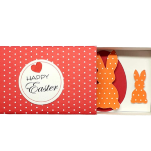 Ευχετήρια Κάρτα in a Box, Πασχαλινά Κουνελάκια και αυγό, 8 X 5 X 3 εκ - κάρτα ευχών, διακοσμητικά, δώρο για πάσχα, πασχαλινά δώρα