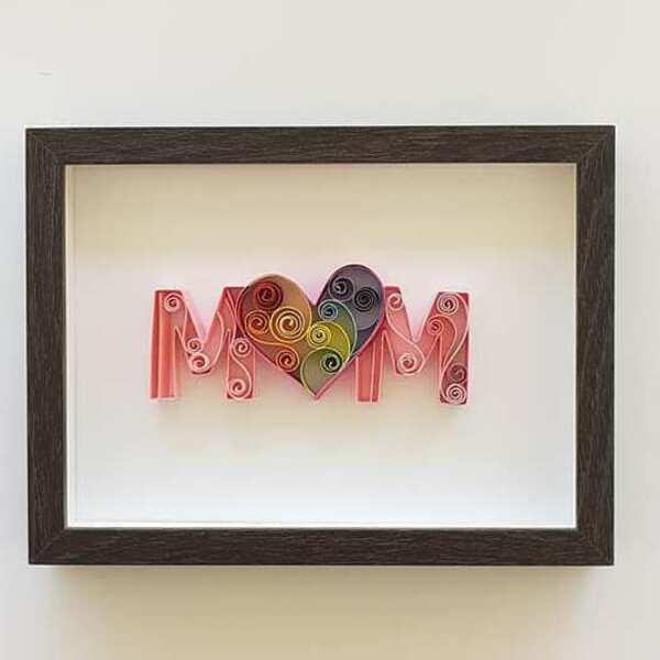 Διακοσμητικό Δώρο Τοίχου Mom - πίνακες & κάδρα, πρωτότυπα δώρα, γιορτή της μητέρας, δώρα για γυναίκες