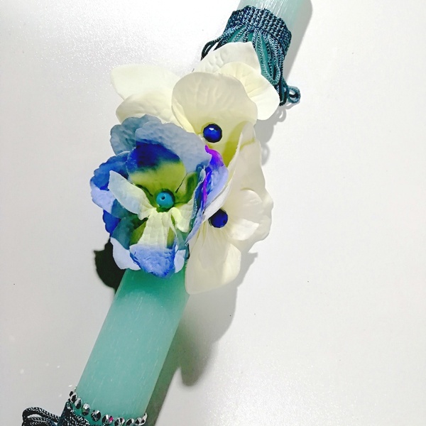Γυναικεία λαμπάδα αρωματική βεραμαν με λουλούδια - κορίτσι, λαμπάδες, για ενήλικες, για εφήβους - 3