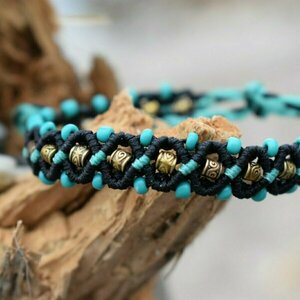 Macrame Anklets and macrame bracelet boho / Μακραμε βραχιόλι για το χέρι ή το πόδι μποχο!!! - μακραμέ, χάντρες, boho, ποδιού, αυξομειούμενα