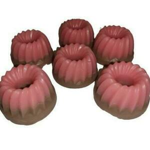 Σαπούνι γλυκερίνης "κέικ φράουλα" - χεριού, αρωματικό σαπούνι - 5