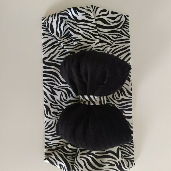 Scrunchies and ribbons set Zebra - λαστιχάκια μαλλιών - 3