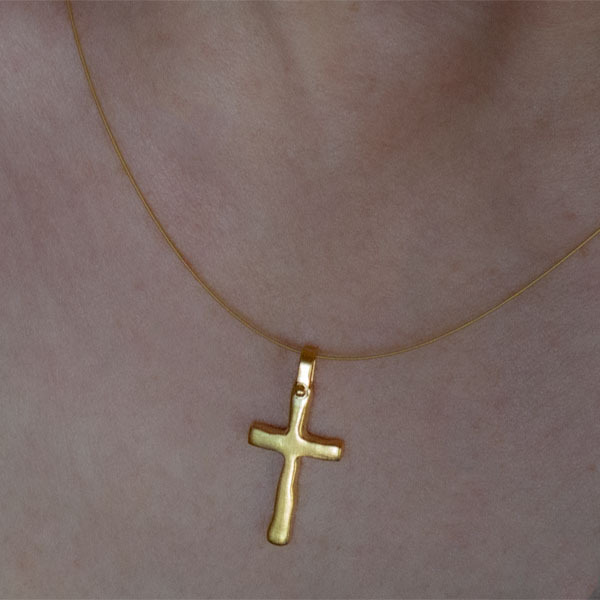 Σταυρός Ασήμι925 Ντουμπλέ(επίστρωση χρυσού) - ασήμι, επιχρυσωμένα, σταυρός - 2