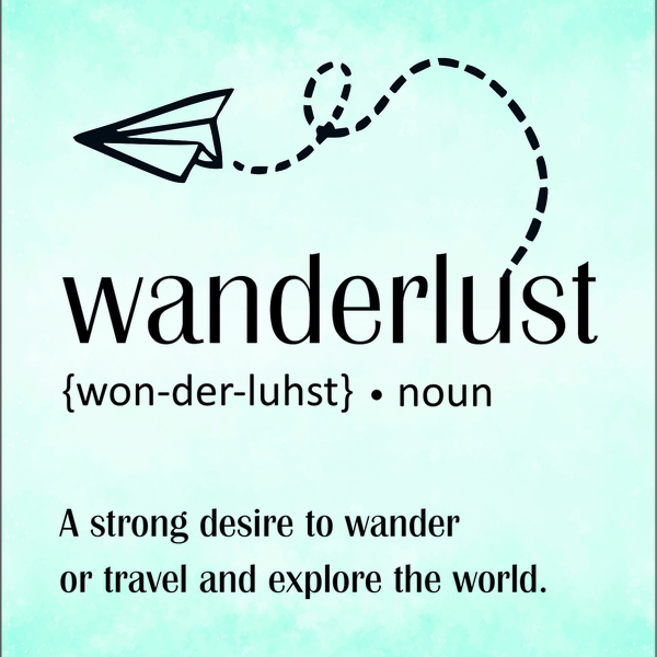 Poster σε κάδρο "Wanderlust" - πίνακες & κάδρα, αφίσες