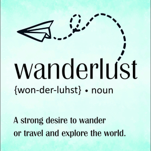 Poster σε κάδρο "Wanderlust" - πίνακες & κάδρα, αφίσες