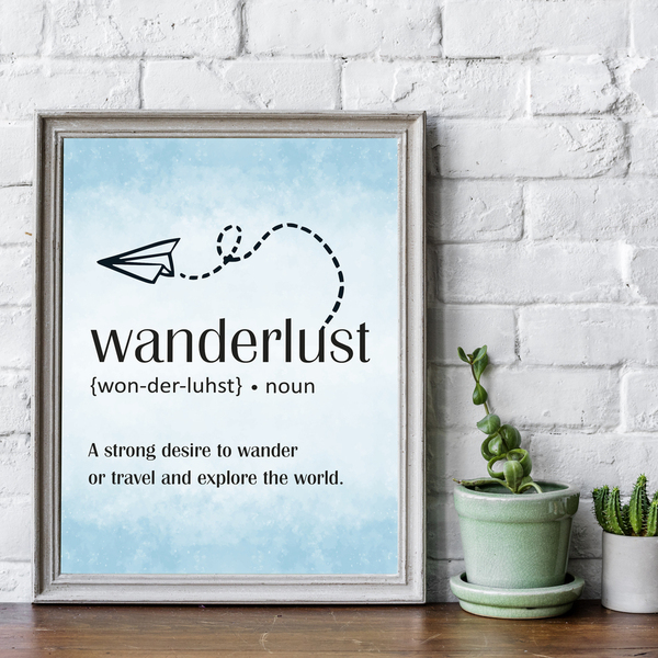 Poster σε κάδρο "Wanderlust" - πίνακες & κάδρα, αφίσες - 2