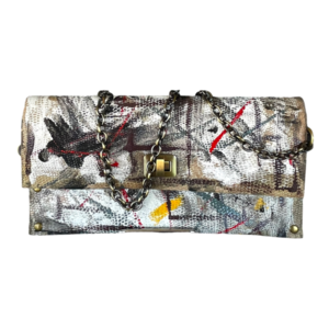 Δερμάτινη τσάντα χειροποίητη Canvas Lines - δέρμα, φάκελοι, clutch, ώμου, μικρές