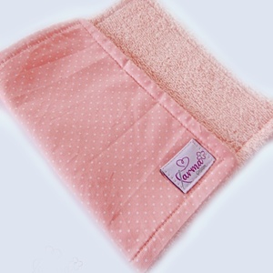 Παιδικές / βρεφικές πετσέτες γενικής χρήσης ροζ πουα 20x30 εκ. - κορίτσι, δώρα γενεθλίων, σετ δώρου, βάπτισης, πετσέτες - 3