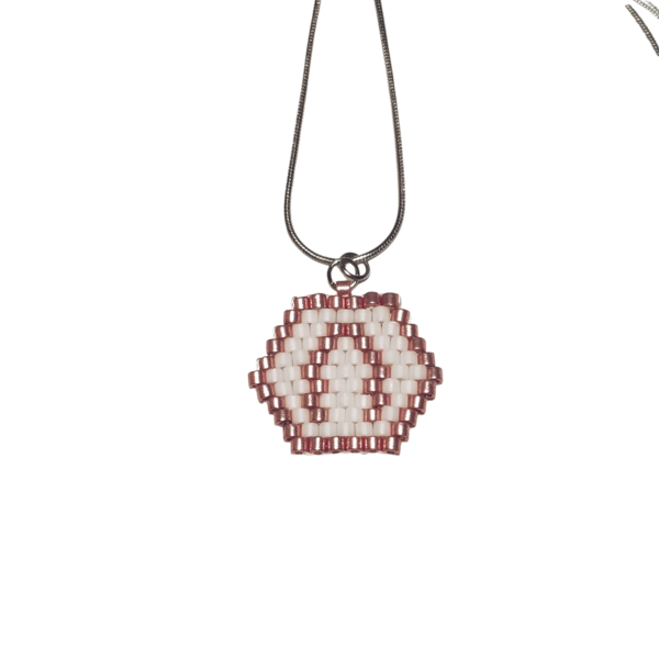 Κρεμαστό μονόγραμμα Λ από χάντρες miyuki - ασήμι, γυαλί, charms, όνομα - μονόγραμμα, κοντά - 2