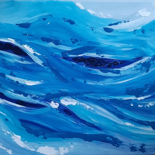 Πινακας ζωγραφικης abstract sea - πίνακες & κάδρα, πίνακες ζωγραφικής