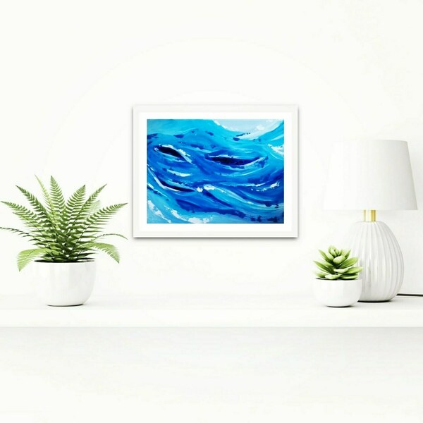Πινακας ζωγραφικης abstract sea - πίνακες & κάδρα, πίνακες ζωγραφικής - 2