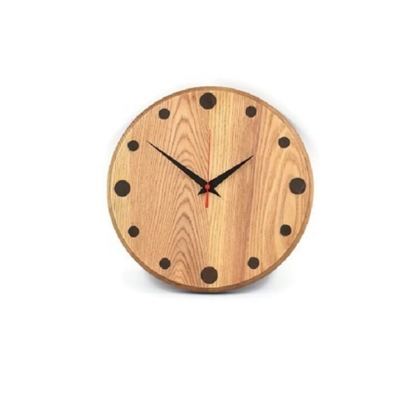 Χειροποίητο ξύλινο ρολόι τοίχου The Classic από δεσποτάκι διαμέτρου 30 cm - ξύλο, ρολόι, δώρο, τοίχου