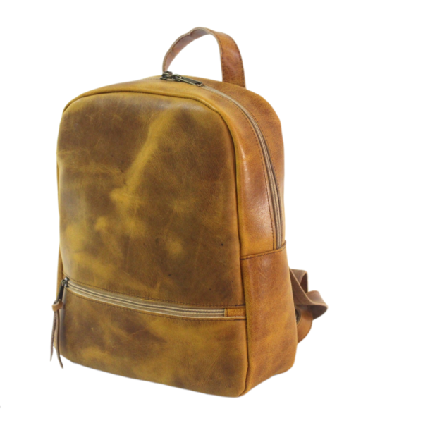 Σακίδιο Backpack κίτρινο - δέρμα, πλάτης, all day
