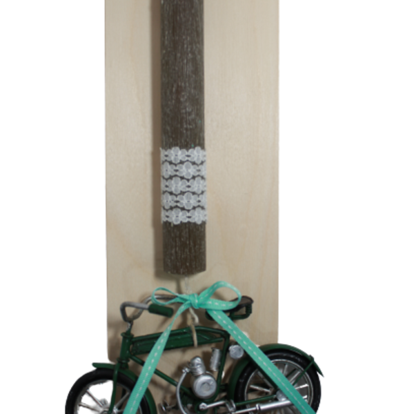 Λαμπάδα αρωματικό κερί με κρεμαστό ποδήλατο - λαμπάδες, για ενήλικες, για εφήβους, σπορ και ομάδες