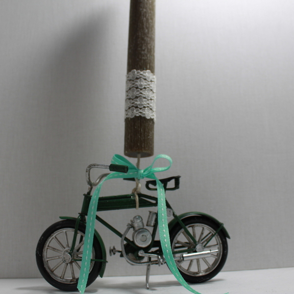 Λαμπάδα αρωματικό κερί με κρεμαστό ποδήλατο - λαμπάδες, για ενήλικες, για εφήβους, σπορ και ομάδες - 2