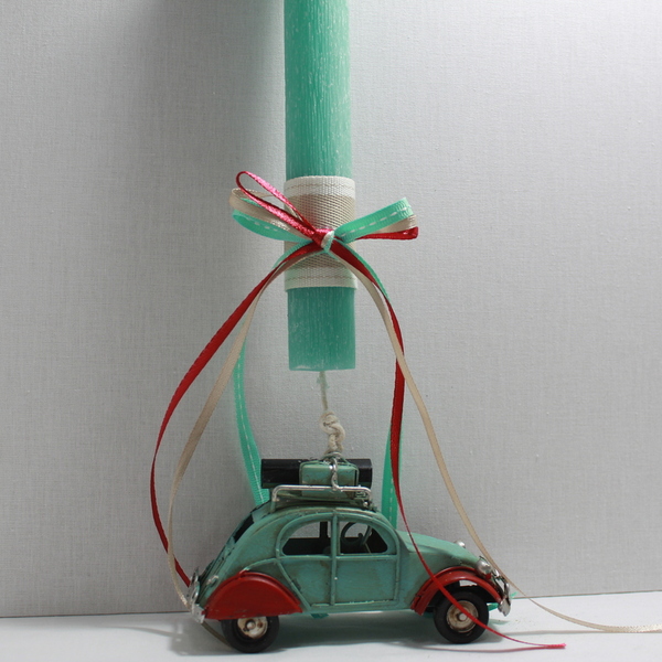 Λαμπάδα αρωματικό κερί με κρεμαστό αμάξι - αγόρι, λαμπάδες, αυτοκινητάκια, για ενήλικες, για εφήβους - 2