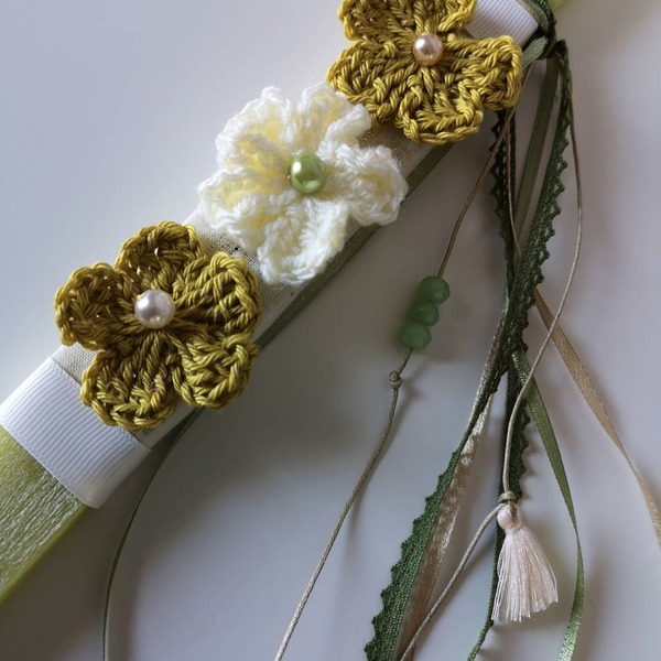 Λαμπάδα αρωματική με πλεκτά λουλούδια - κορίτσι, λουλούδια, λαμπάδες, για ενήλικες, για εφήβους - 3