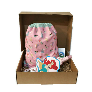 Πασχαλινή παιδική λαμπάδα Γοργόνα με υφασμάτινο σακίδιο - κορίτσι, λαμπάδες, σακίδια πλάτης, γοργόνα, για παιδιά - 3